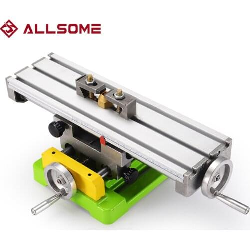 ALLSOME MINIQ BG6350 Multifunction Drill Vise Fixture Working Table Mini Precision Milling Machine Worktable HT2747