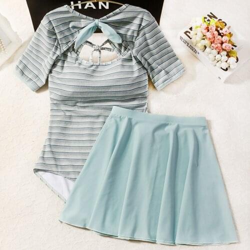 2021 Women New Striped One Piece Swimwear Monokini Bathing Suit Swimming Beachwear Female Summer Sexy Bodysuit Swimsuit