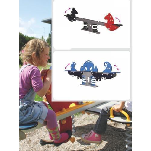 Kiddie seesaw spring rider park equipment YLW-SR20191133