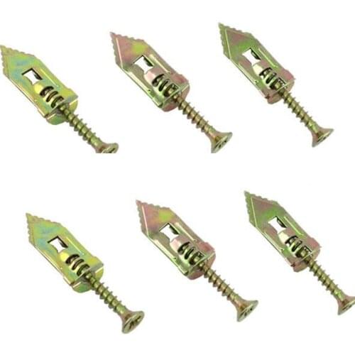 Expansion Screws High Strength Drywall Anchors with Self Tapping Screws Kit Screws and Plugs Wall Gypsum Board Ceiling Anchor