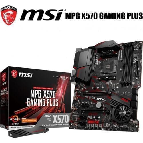 Socket AM4 New MSI MPG X570 GAMING PLUS Motherboard AMD 2nd and 3rd Gen Ryzen DDR4 HDMI-Compatible Desktop MSI X570 Mainboard