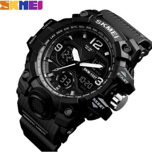 SKMEI Fashion Casual Waterproof Digital Watches Men Outdoor Sports Watch Quartz Wristwatch Relogio Masculino 1327