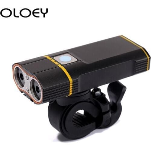 5200mah Super Bright Bicycle Light USB Rechargeable Headlight Front Light Easy Installation Cycling Flashlight for Safty Riding