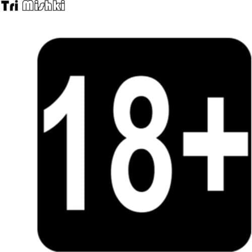 Tri Mishki HZX898# 18 plus car sticker funny Vinyl Decals Motorcycle Accessories Stickers