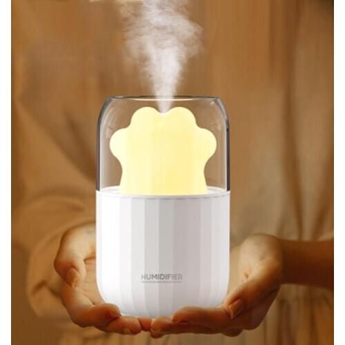 ELOOLE Cats Paw USB Mini Air Humidifier Portable Cute Diffuser Aroma Essential Oil Diffuser Mist Spray For Home Car