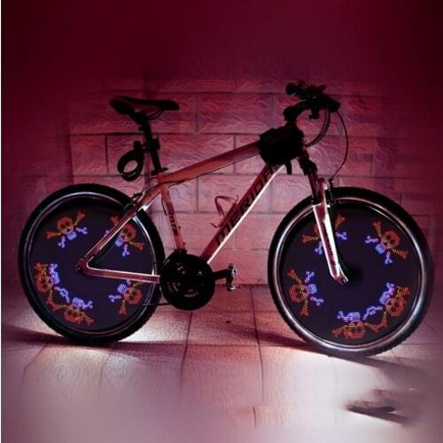 42 Pattern Bike Lights LED Bicycle Decorative Lights Riding Cool Hot Wheels Warning Light Spoke Lights Mountain Bike Accessories