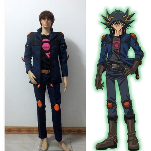 Yu-Gi-Oh! 5Ds Yusei Fudo Fudo Yusei Cosplay Costume Anime customize set Any Size Free Shipping