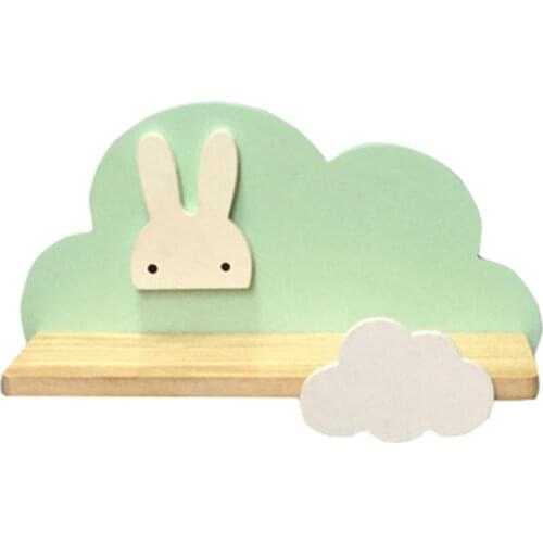 1PC Wooden Shelf Storage Rack For Household Baby Children Room Decoration Organizer Holder Wall Shelves