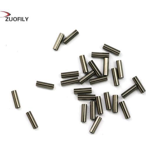 100pcs/bag 1.0mm-2.8mm sea fishing accessories fishing line tube stainless steel fishing line Aluminum Crimp sleeve copper tube