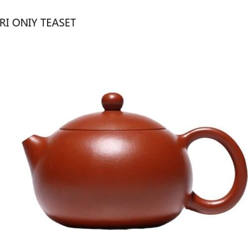 170ml Authentic Yixing Purple Clay Teapots Raw Ore Zhu Mud Xishi Tea Pot Household Ball Hole Filtration Tea Kettle Zisha Teaware