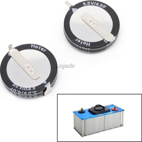 2 Pcs 5.5 V 4.0F Super Capacitor H-Type Button Smart Capacitance Universal New Whosale&Dropship