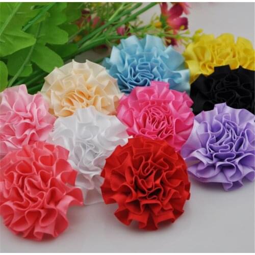 20pcs New Ribbon Flowers Bows Sewing Appliques Craft Wedding Decoration B150
