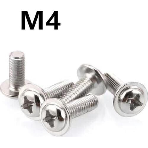 500PCS M4x6/8/10/12/16mm DIN967 PWM Pan Electronic Screw Referral Computer Chassis Fixed Motherboard Screws With Pad