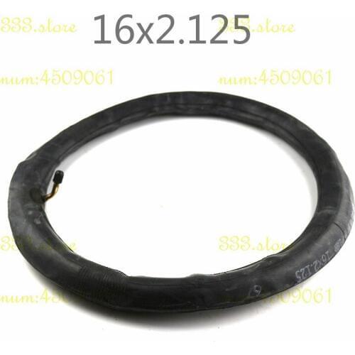 6 PCS Inner Tube 16 x 2.125 with a Bent Angle Valve Stem or Straight valve fits many gas electric scooters and e-Bike 16x2.125