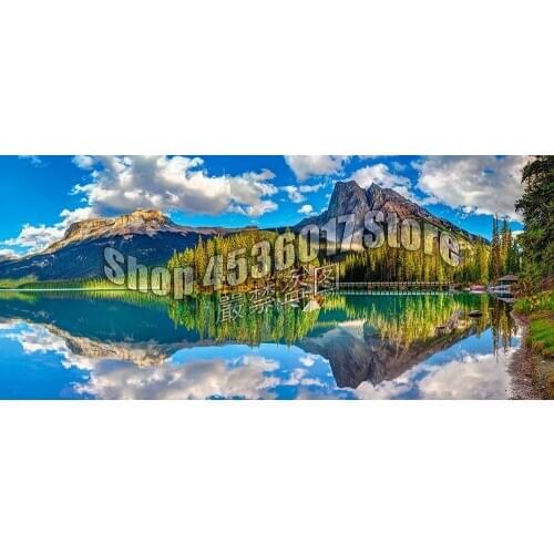 5D DIY Diamond Painting Emerald Lake Landscape Mountain Diamond Mosaic Full Square Diamond Embroidery Of Rhinestone Child Gift