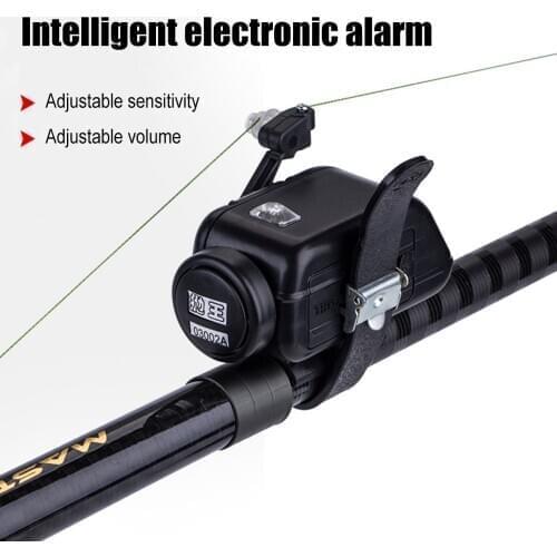 Electronic Fish Bite Alarm with Sound Waterproof High Sensitive Adjustable Volume Fishing Rod Signal Device Bait Alertor