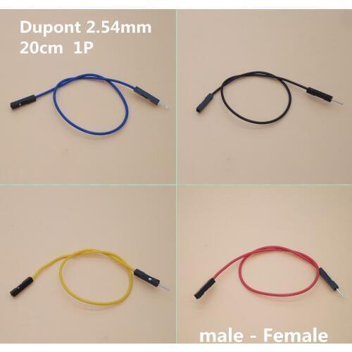 20Pcs 1P Dupont Wire 20Cm 2.54MM Double-headed Female To Male Dupont Wire Jumper Cable For Arduino