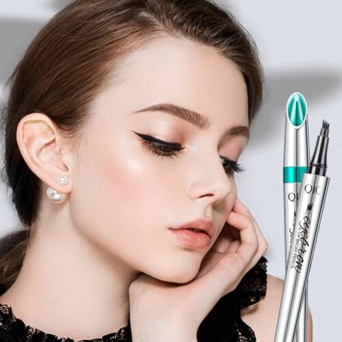 Four-Claw Bifurcated Eyebrow Pencil Waterproof Natural Eyebrow Pen Brown Coffee Eyebrow Tint Easy To Wear No Fading Makeup Tools