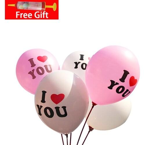 Love Latex Balloon Anniversary Balloon for Wedding Decoration Bachelorette Birthday Party Decorations Adult Event Party Supplies