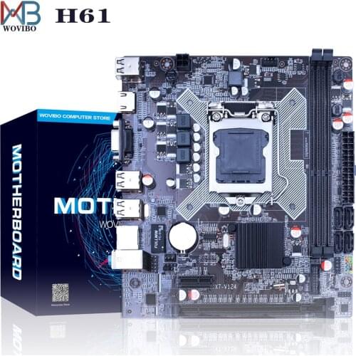 H61 LGA 1155 Motherboard DDR3 Dual Channels Memory 16G For Intel LGA1155 Core I3 I5 I7 Xeon CPU Computer Mainboard Placa mae