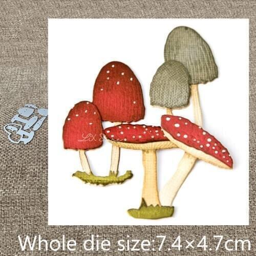 New Design Craft Metal stencil mold Cutting Dies mushrooms decoration scrapbook die cuts Album Paper Card Craft Embossing