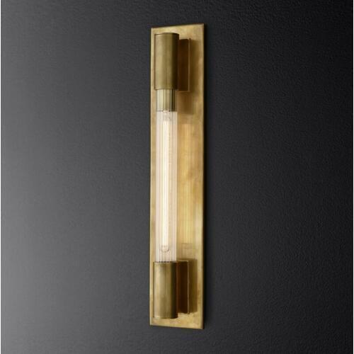 Post modern Retro Metal Designer American minimalist Background Wall Bedroom Bedside Bathroom Hotel Mirror Headlight Wall Lamp