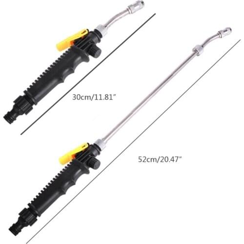 G5AD New 30cm/52cm Multifuncional High Pressure Power Water Guns Spray Nozzle Car Wash Garden Watering Irrigation Cleaning Tool