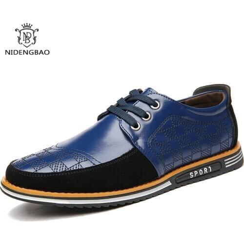 Men Casual Shoes Leather Loafers for Man Design Breathable Driving Shoes Lace-up Moccasin Shoes For Men Sneakers zapatos hombre