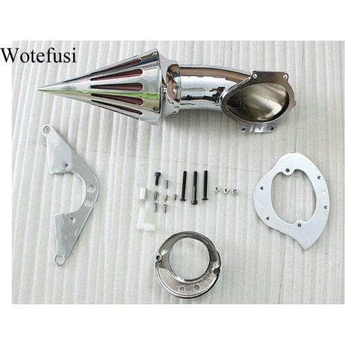 Wotefusi Chrome Spike Air Cleaner Kits Intake Filter For Yamaha Road Star 1600 / 1700 [MP08]