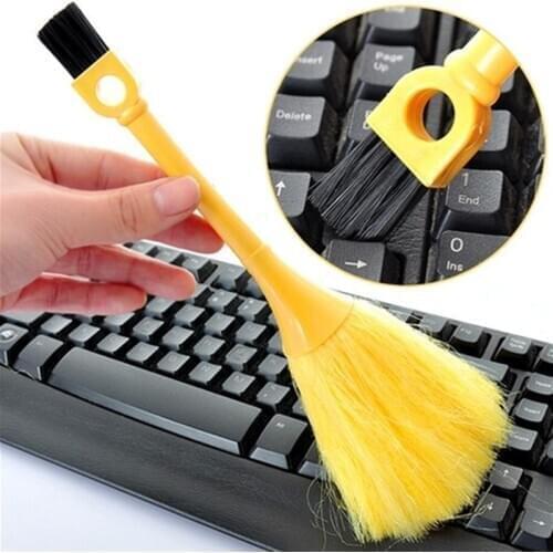 New Computer Keyboard Dust Brush Dusting Brush Mini Duster Remover Cleaning Product Supplie Home Office Cleaner