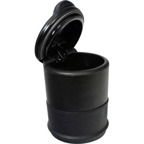 NEW-Black Cigarette Self Extinguishing Ashtray Portable Travel Home Car Auto Holder