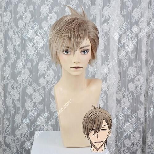 Anime Dakaretai Otoko 1-i ni Odosarete Imasu Chihiro Ayagi Wig Cosplay Short Heat Resistant Synthetic Hair Wig + Wig Cap