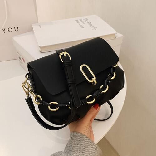 Casual Women Pu Leather Handbags Small Shoulder Bags High Quality Crossbody Bags for Women Designer Ladies Chain Messenger Bag