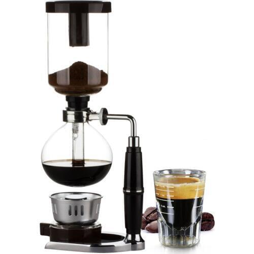 Home Style Siphon coffee maker Tea Siphon pot vacuum coffeemaker glass type coffee machine filter 3cup 5cups