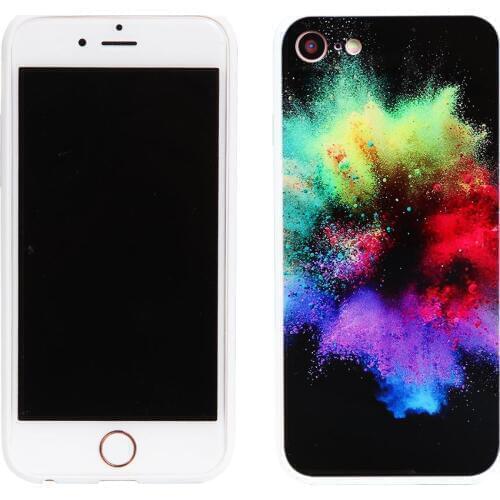 TWISTER.CK Case For iNone 7/iNone 8 Fashion Color Edge Pattern Soft Glass Full Protection None Case