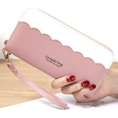 Women Wallet Cards ID Holder Long Lady Zipper Money Coin Purse Pocket Clutch Wristlet Handbags Female Billfold Wallets Case Bags