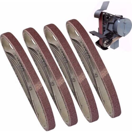 20pcs/Set New 457*13mm 40 Grit 60 Grit 80 Grit 120 Grit Aluminium Oxide Sanding BeltS