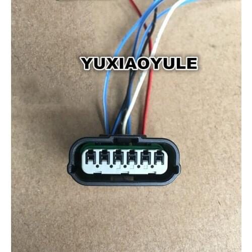 6 Pin/Way Female Automotive LED Driver Headlight Connector Lamp Plug Wire Harness Pigtail For Honda 6189-1012