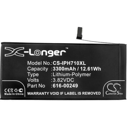 Cameron Sino 3300mAh Battery For Apple A1661 A1784 A1785 A1786 iPhone 7 Plus,616-00249 616-00252