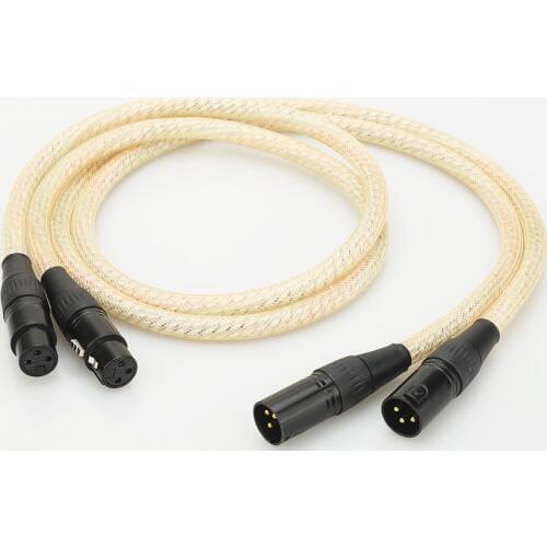 Valhalla Reference XLR Balanced connector Interconnect Cable with Gold plated XLR plug Balanced Audio Cables