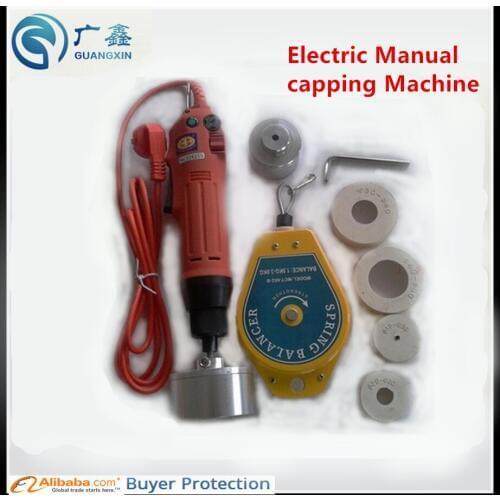 Free Shipping portable Capping machine screw capper, capping machine, bottle cap lid capping machine, electric Manual capper