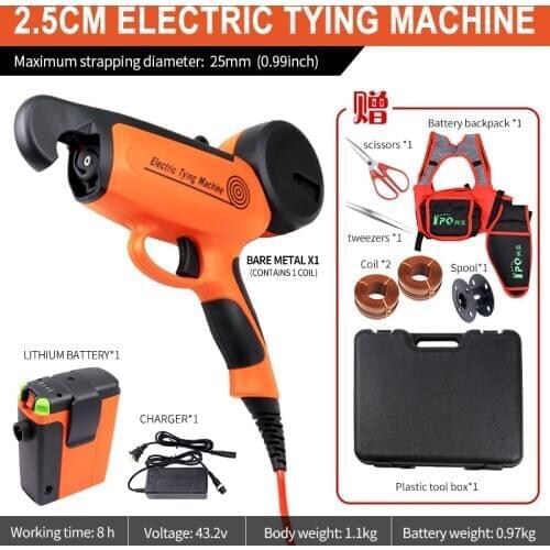 Cordless Electric Fruit Tree Branch Tying Machine, Plant Tying Machine Tapener Tool