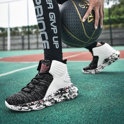 Big Size 39-48 Trendy Basketball Shoes Comfortable High Top Gym Training Boots Ankle Boots Outdoor Men Sneakers Athletic Shoes