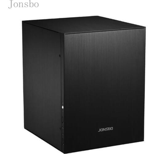 Jonsbo C2 Silver Aluminum Mini ITX MATX computer Case USB3.0 game small chassis C2S Black HTPC ITX support 3.5'' HDD USB3.0 H