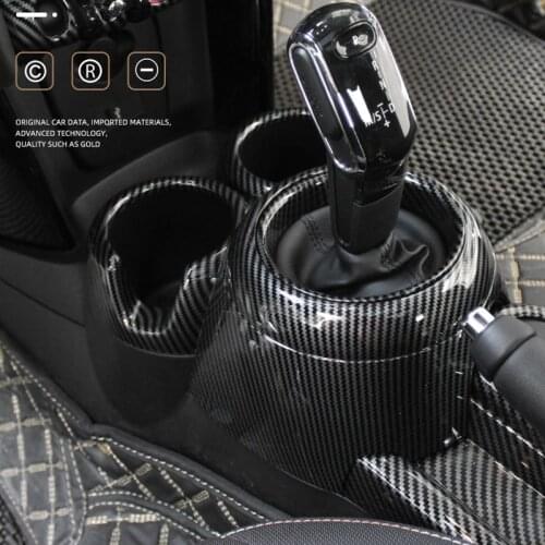 Car Gear Decoration Ring Central Control Water Cup Cover For MINI COOPER F55 F56 F57 Interior Accessories Styling Modification