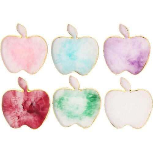 Imitate Agate Resin Coaster Mat for Polish Nail Arts Makeup Paints Palette Tray