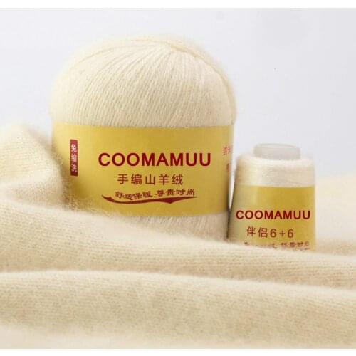 50+20 G Cashmere Hand Knitting Yarn for Sweater Scarf Hat Home Sewing Supply Breathable Anti-pilling Diy Crochet Yarn