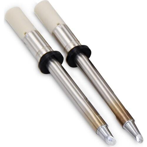 KNOKOO 2 PCS T20 Series Soldering Iron Tip T20-BCF3 T20-BCF4 for Soldering Station FX838 and Soldering Iron FX8301/ FX8302