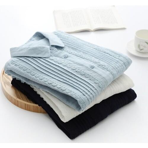 Kumeiya Light Blue Blouses