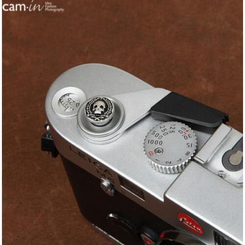 10mm Cam-in Soft release shutter button For Leica Contax Fujifilm CAM9111 skull
